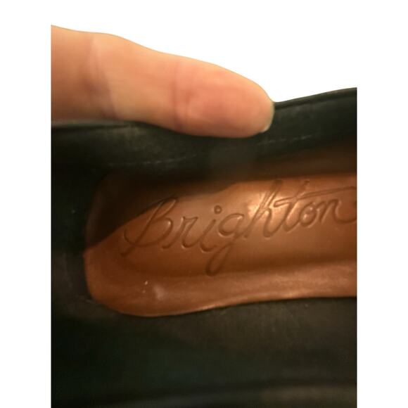 Brighton Leather Flats "Native" Made in Brazzil Black/Brown  7.5 - Picture 3 of 9